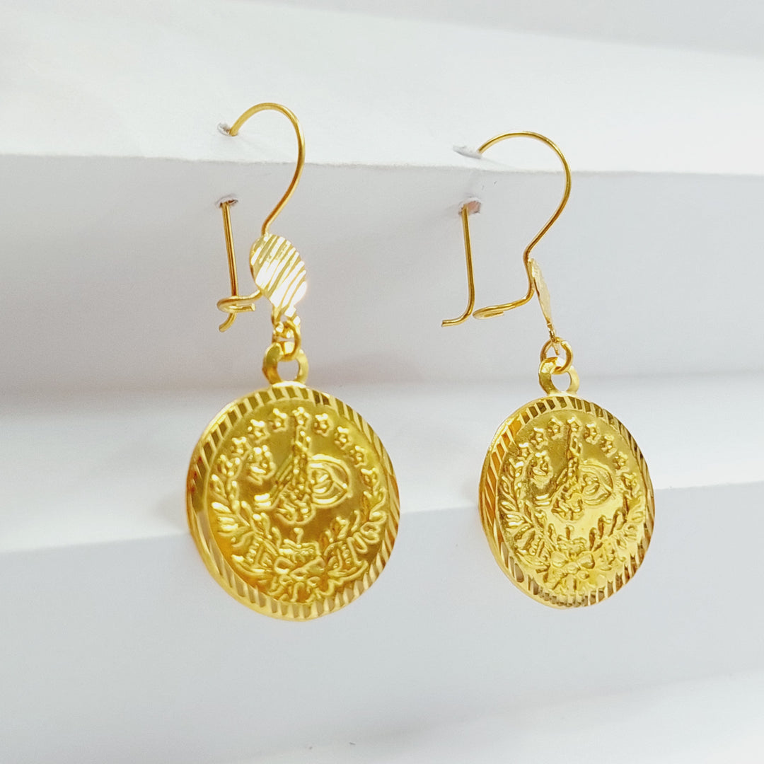 21K Gold Rashadi Earrings by Saeed Jewelry - Image 1