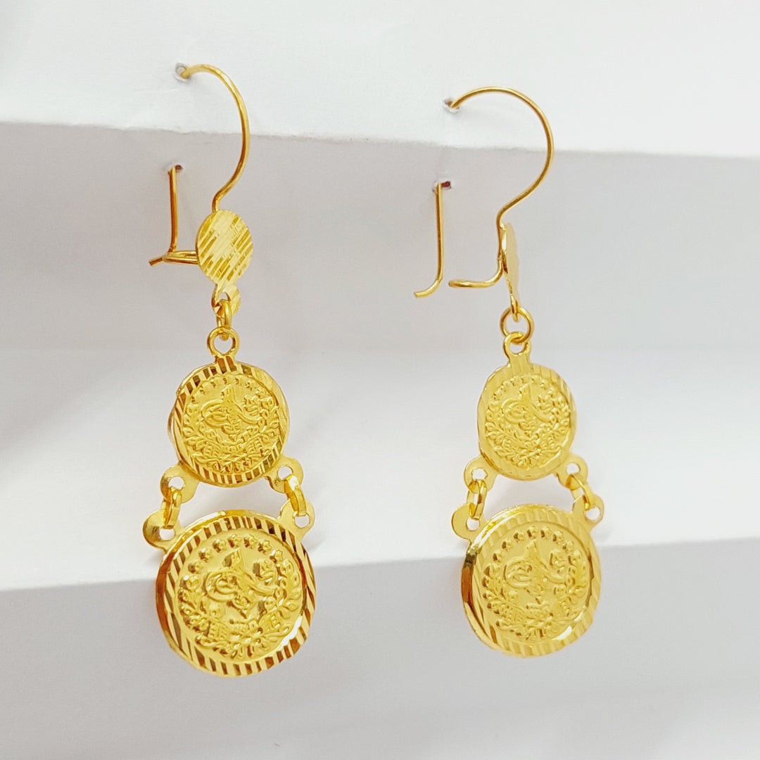 21K Gold Rashadi Earrings by Saeed Jewelry - Image 1