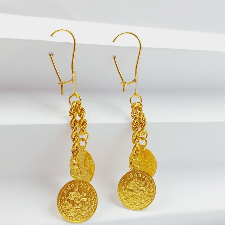 21K Gold Rashadi Earrings by Saeed Jewelry - Image 7