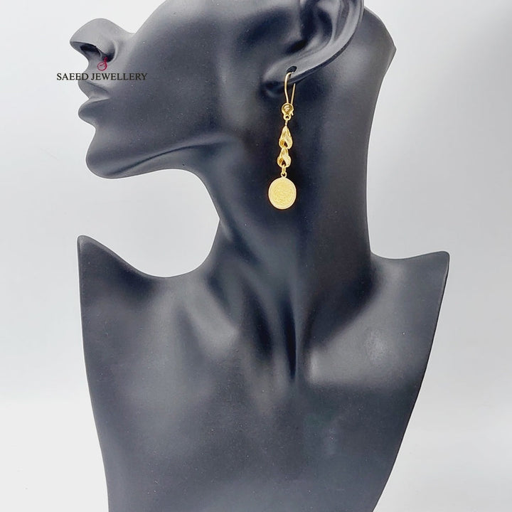 21K Gold Rashadi Earrings by Saeed Jewelry - Image 11