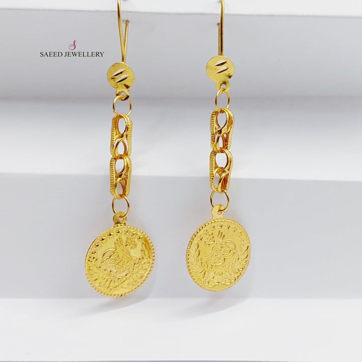 21K Gold Rashadi Earrings by Saeed Jewelry - Image 7