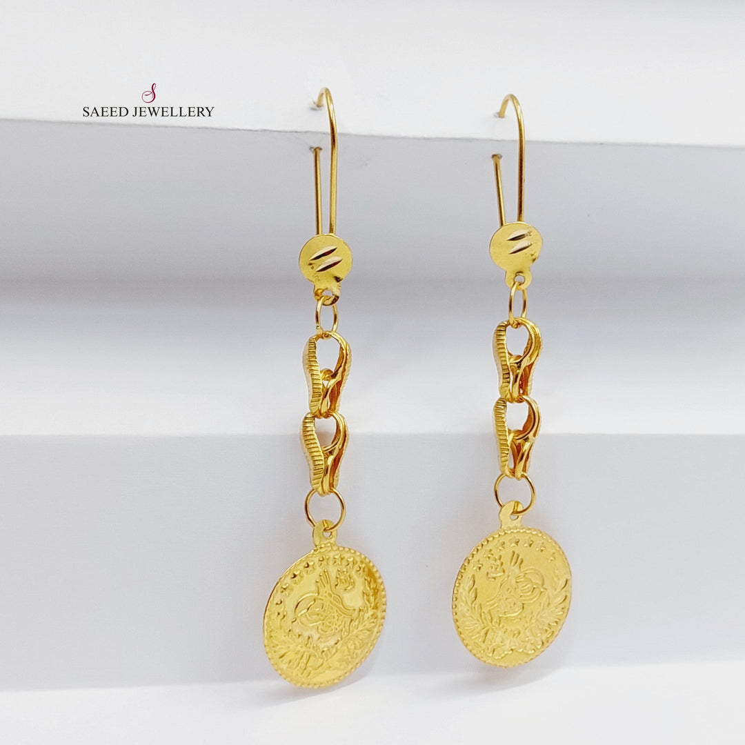 21K Gold Rashadi Earrings by Saeed Jewelry - Image 6