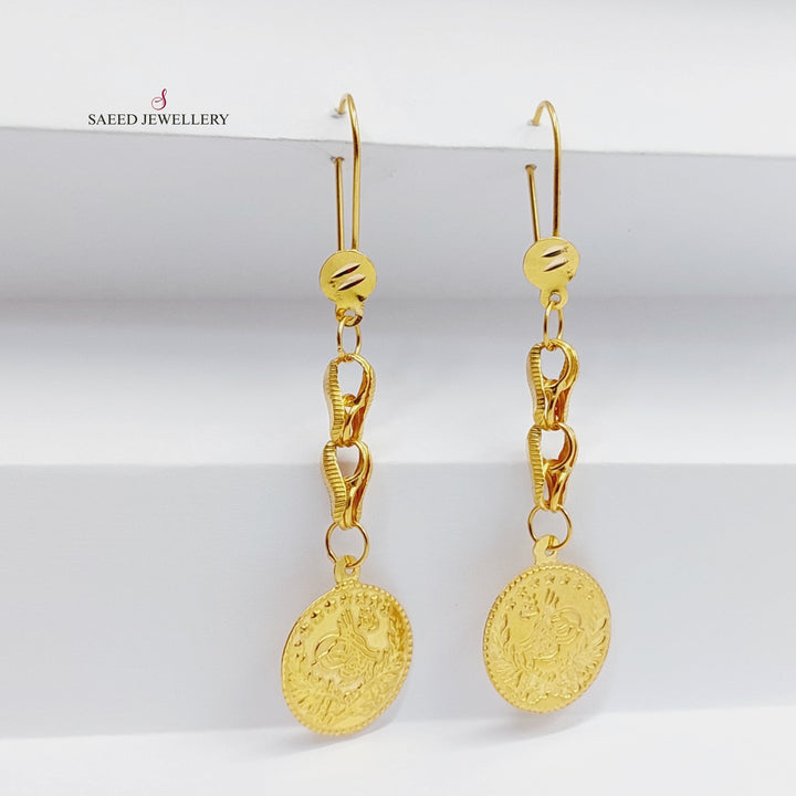 21K Gold Rashadi Earrings by Saeed Jewelry - Image 2