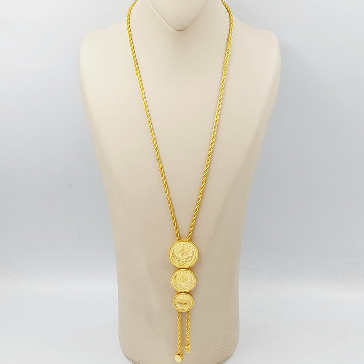 21K Gold Rashadi Necklace by Saeed Jewelry - Image 4