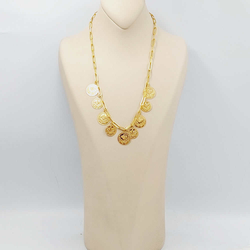 21K Gold Rashadi Paperclip Necklace by Saeed Jewelry - Image 2