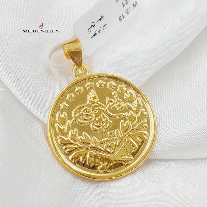 21K Gold Rashadi Pendant by Saeed Jewelry - Image 3