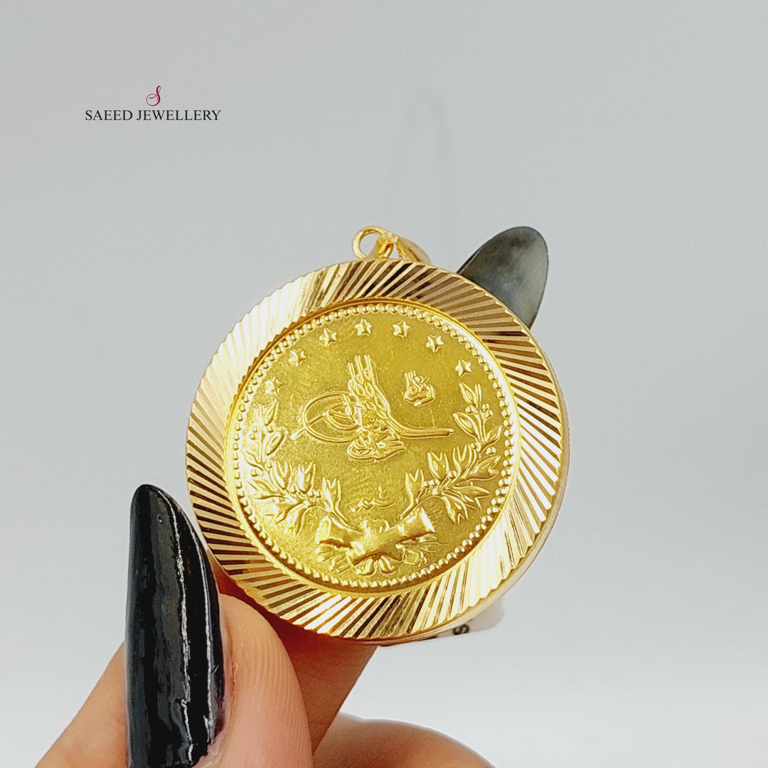 21K Gold Rashadi Pendant by Saeed Jewelry - Image 2