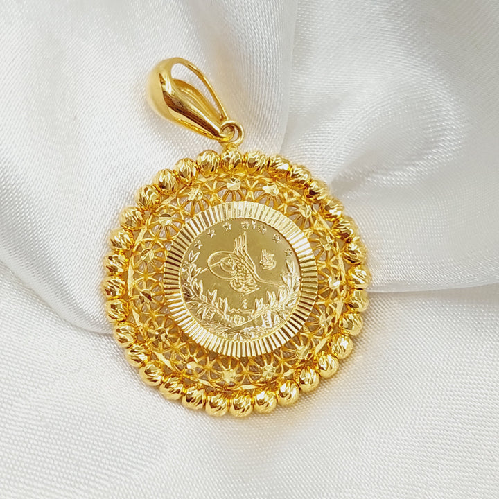 21K Gold Rashadi Pendant by Saeed Jewelry - Image 3