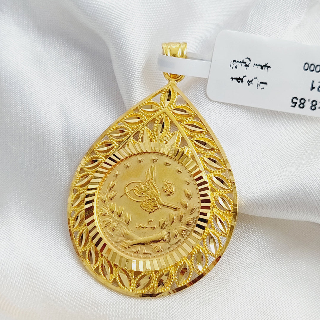 21K Gold Rashadi Pendant by Saeed Jewelry - Image 3