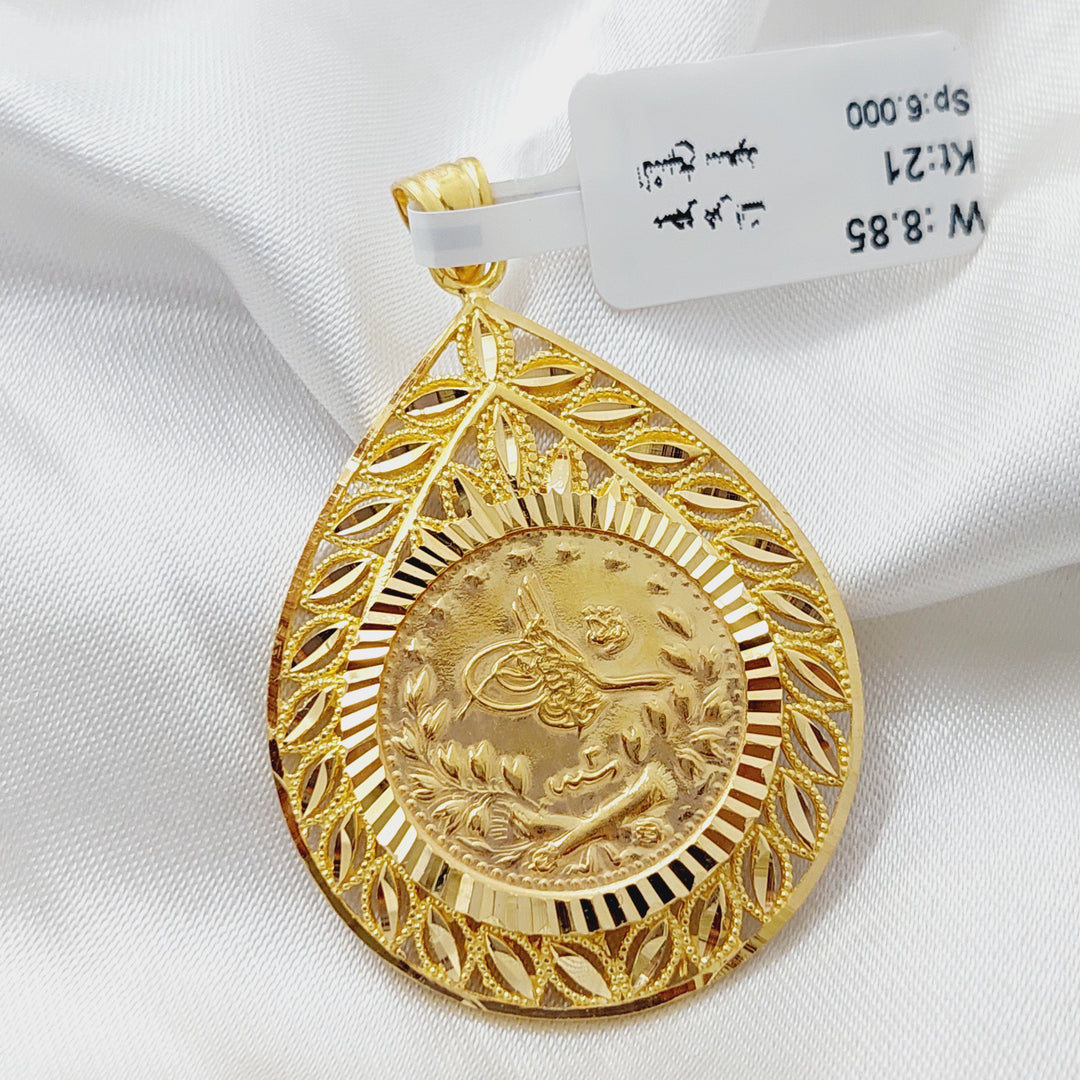 21K Gold Rashadi Pendant by Saeed Jewelry - Image 4