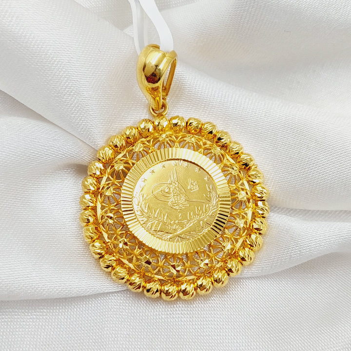 21K Gold Rashadi Pendant by Saeed Jewelry - Image 3