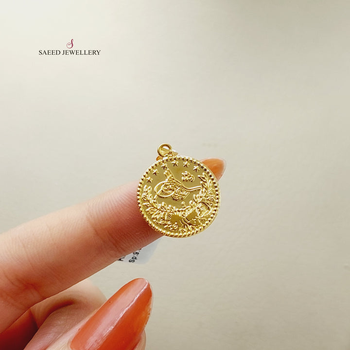 21K Gold Rashadi Pendant by Saeed Jewelry - Image 2