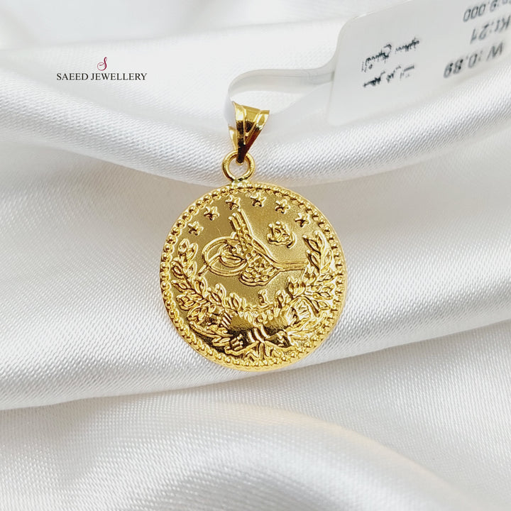 21K Gold Rashadi Pendant by Saeed Jewelry - Image 4