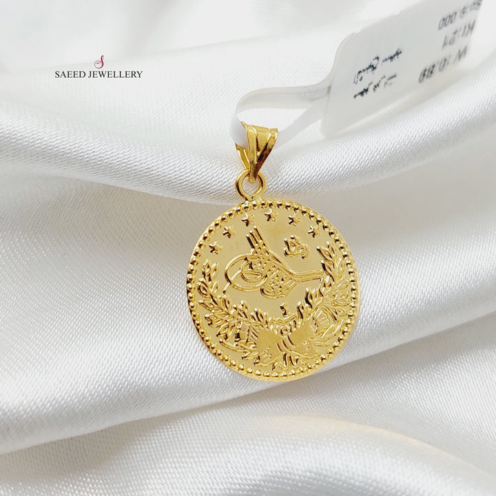 21K Gold Rashadi Pendant by Saeed Jewelry - Image 3