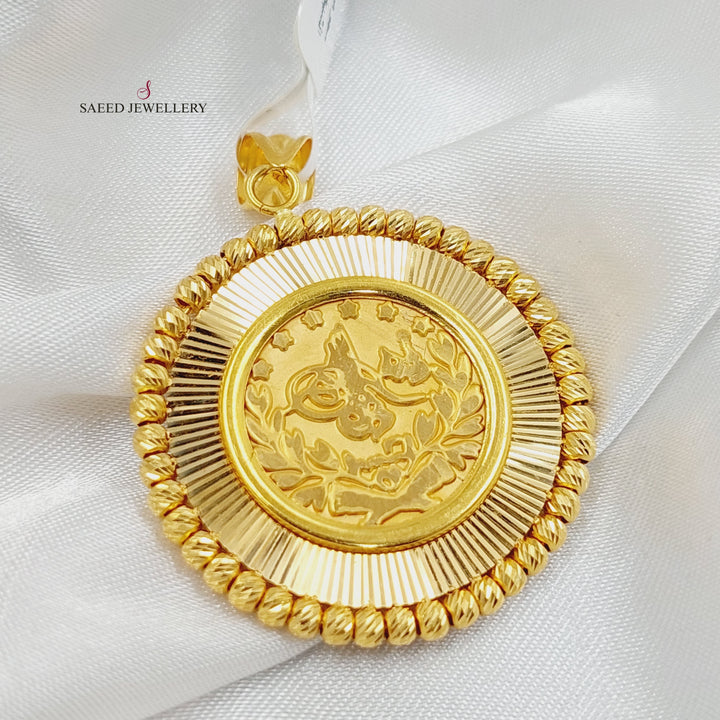 21K Gold Rashadi Pendant by Saeed Jewelry - Image 1