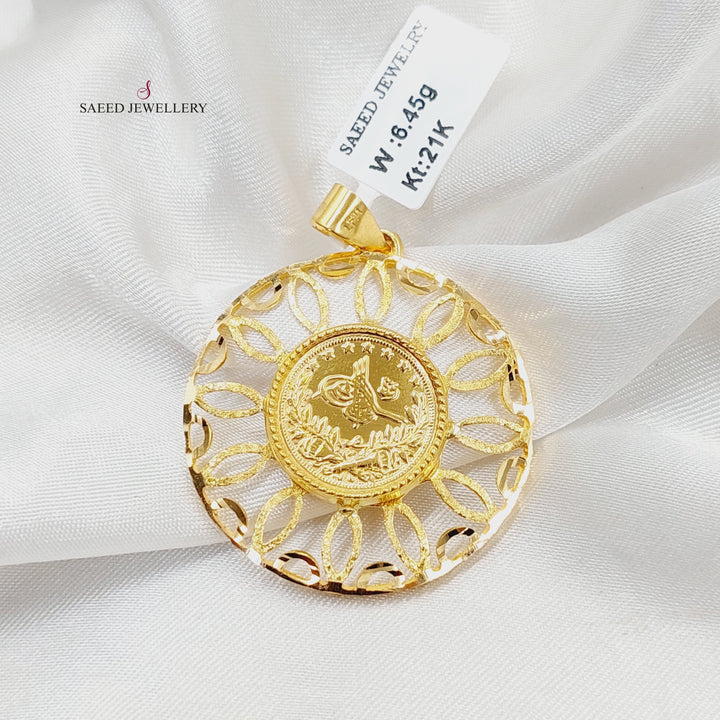 21K Gold Rashadi Pendant by Saeed Jewelry - Image 3