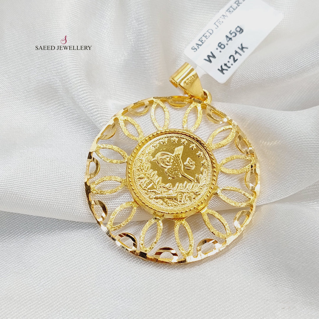 21K Gold Rashadi Pendant by Saeed Jewelry - Image 1