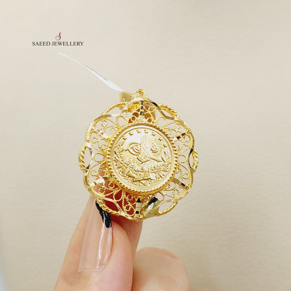 21K Gold Rashadi Pendant by Saeed Jewelry - Image 2