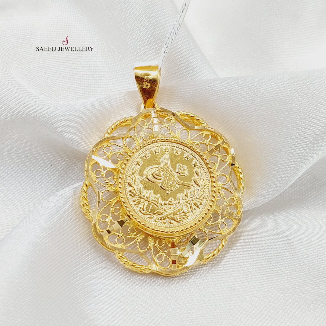 21K Gold Rashadi Pendant by Saeed Jewelry - Image 1