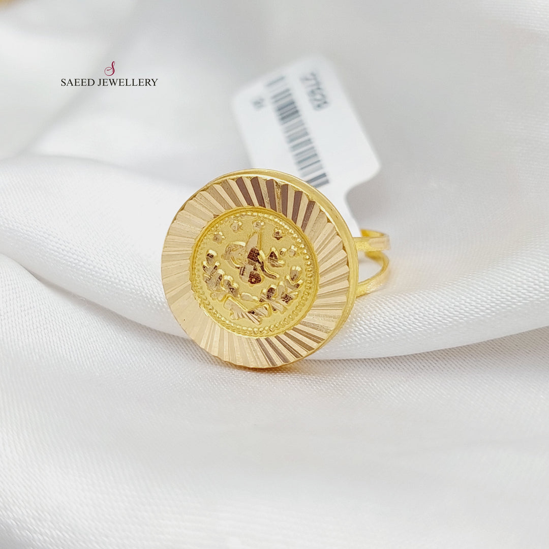 21K Gold Rashadi Ring by Saeed Jewelry - Image 5