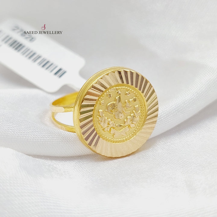 21K Gold Rashadi Ring by Saeed Jewelry - Image 1