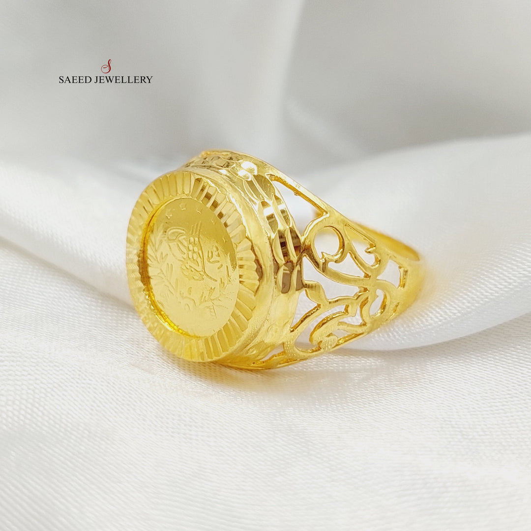 21K Gold Rashadi Ring by Saeed Jewelry - Image 3