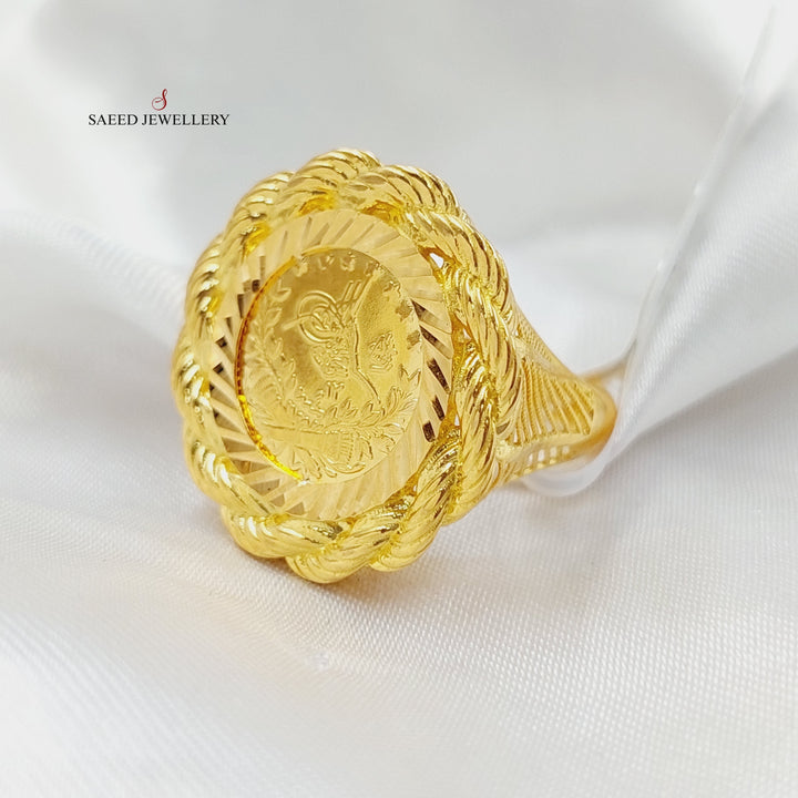 21K Gold Rashadi Ring by Saeed Jewelry - Image 2