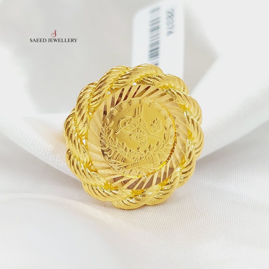 21K Gold Rashadi Ring by Saeed Jewelry - Image 3