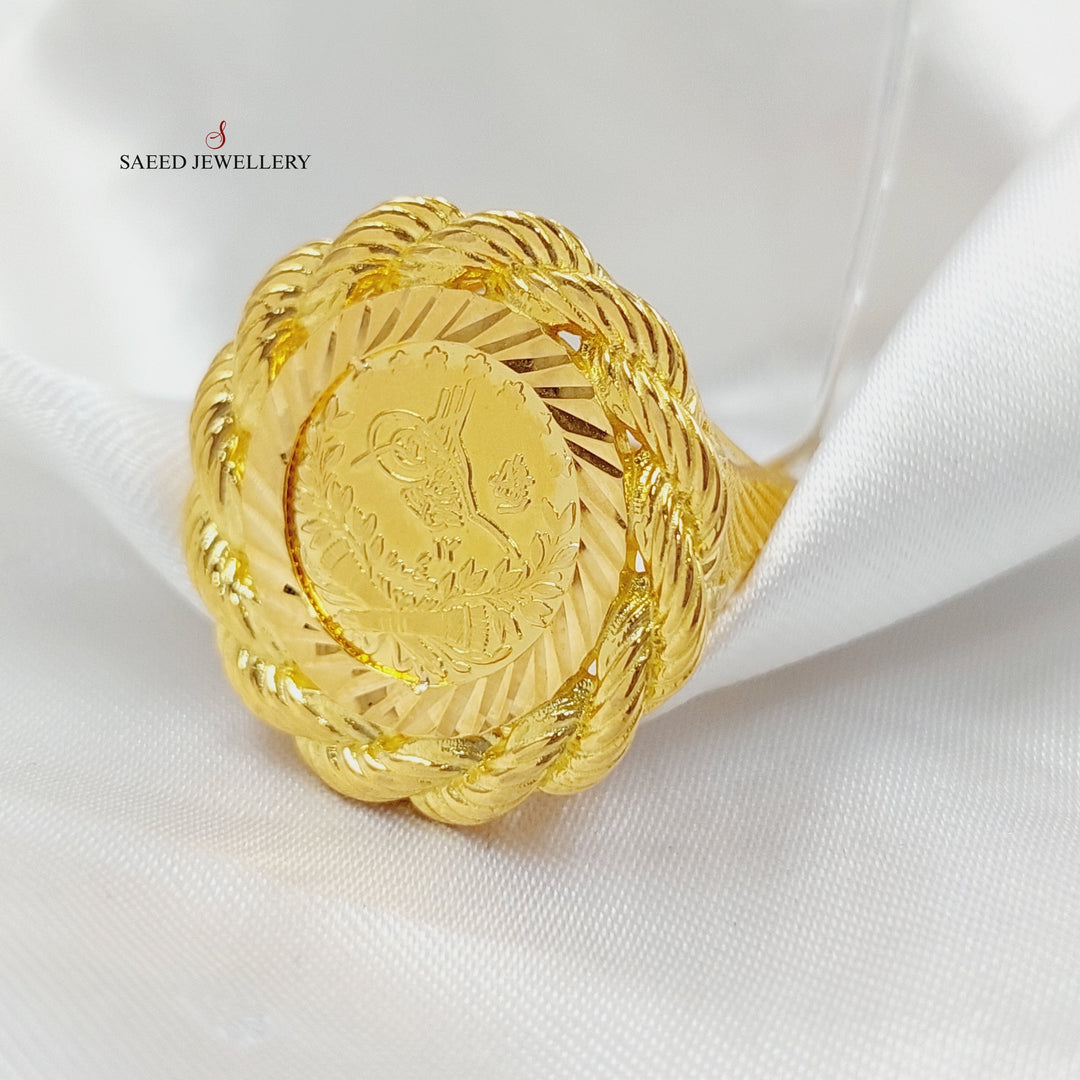 21K Gold Rashadi Ring by Saeed Jewelry - Image 5