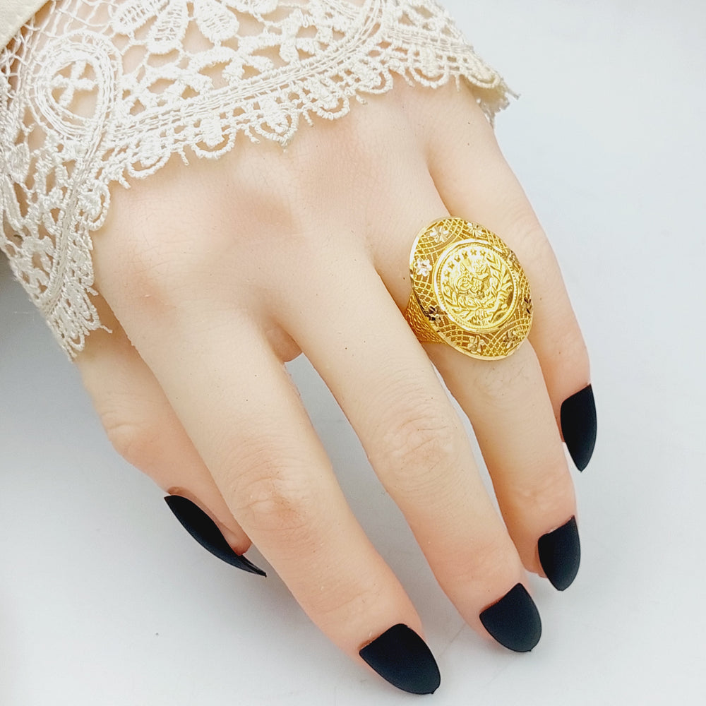 21K Gold Rashadi Ring by Saeed Jewelry - Image 2