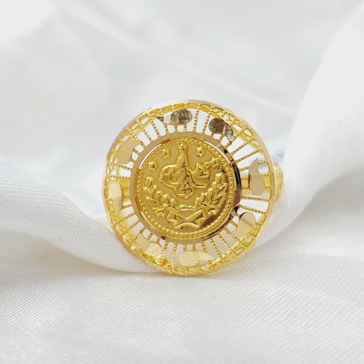 21K Gold Rashadi Ring by Saeed Jewelry - Image 3