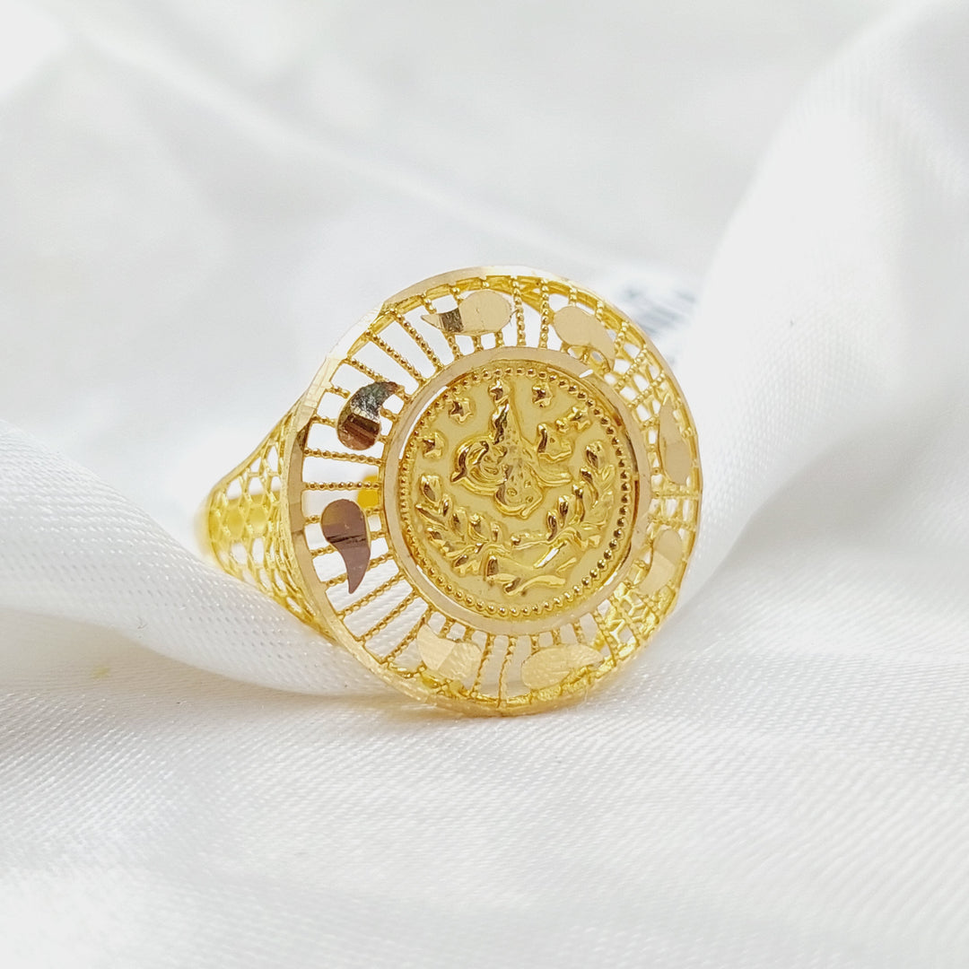 21K Gold Rashadi Ring by Saeed Jewelry - Image 4