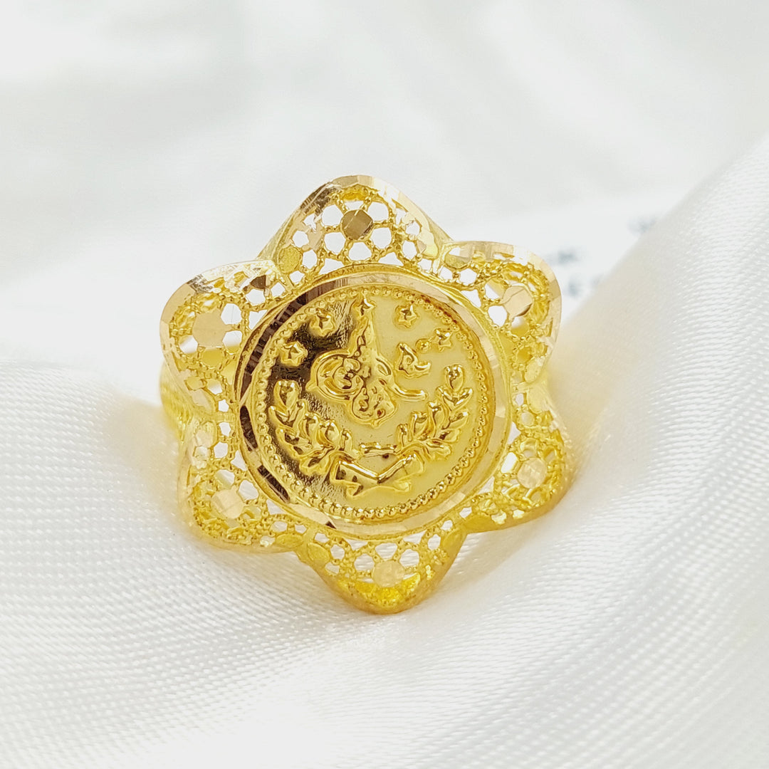 21K Gold Rashadi Ring by Saeed Jewelry - Image 4