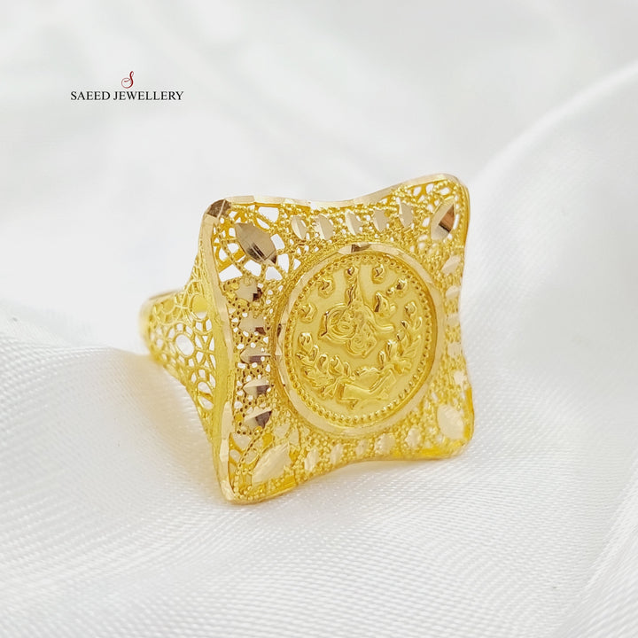 21K Gold Rashadi Ring by Saeed Jewelry - Image 1