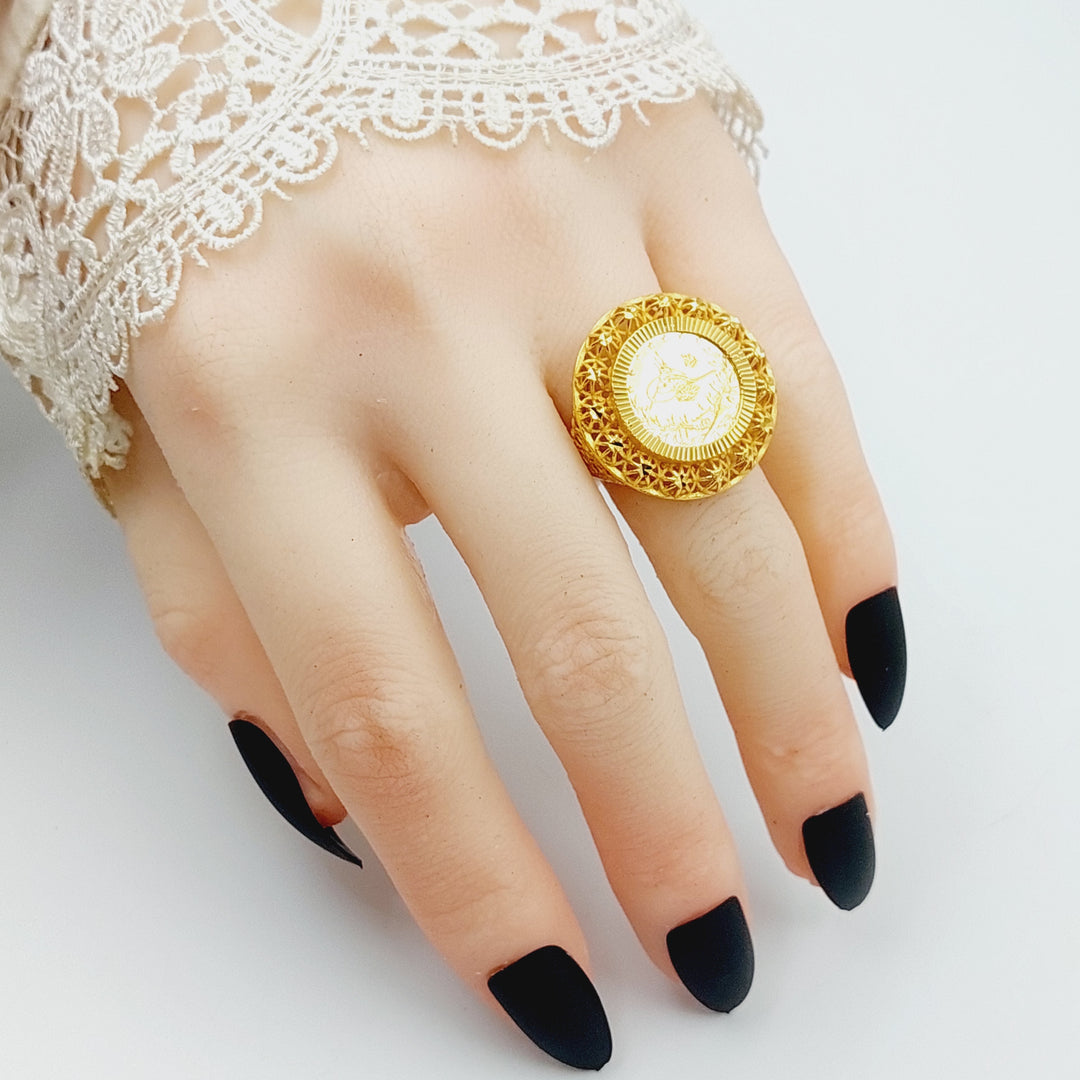 21K Gold Rashadi Ring by Saeed Jewelry - Image 4