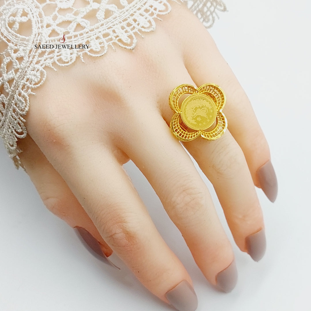 21K Gold Rashadi Ring by Saeed Jewelry - Image 2