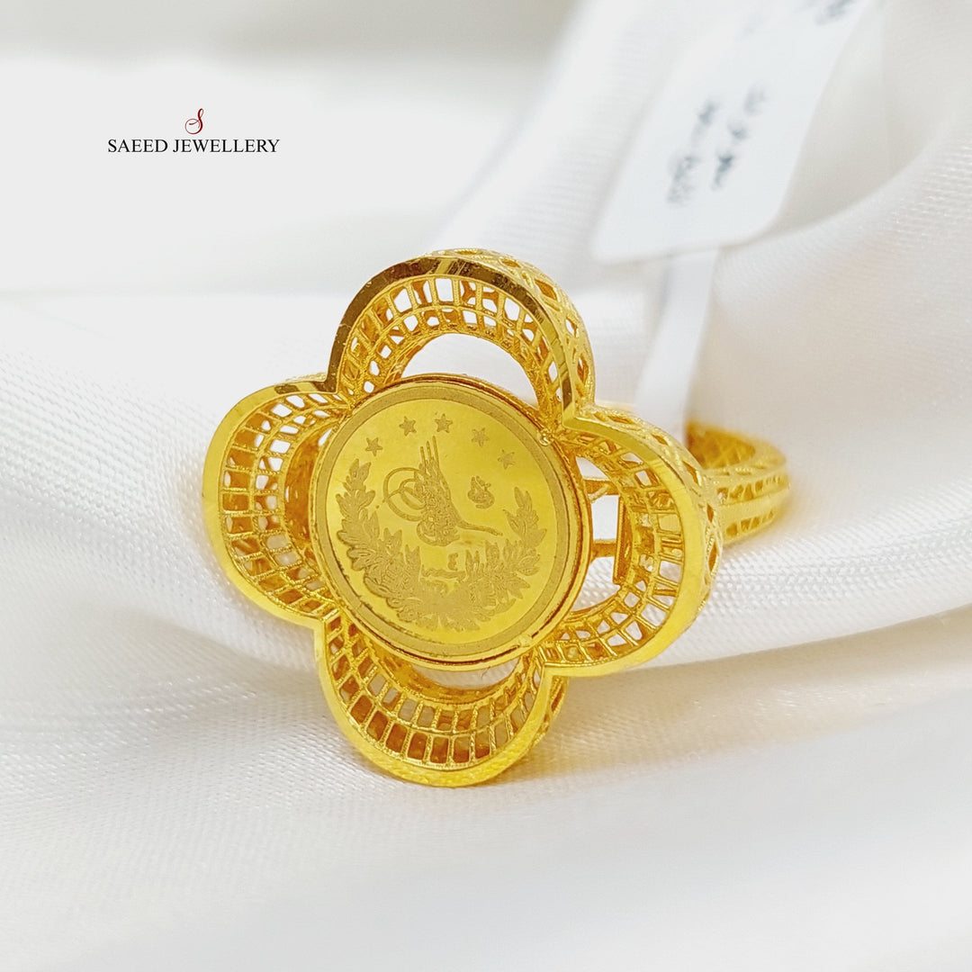 21K Gold Rashadi Ring by Saeed Jewelry - Image 5