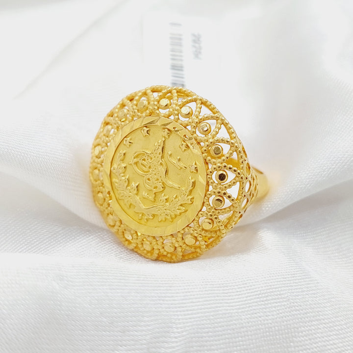 21K Gold Rashadi Ring by Saeed Jewelry - Image 1