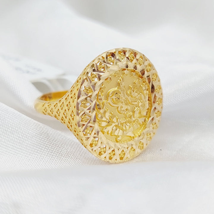 21K Gold Rashadi Ring by Saeed Jewelry - Image 3