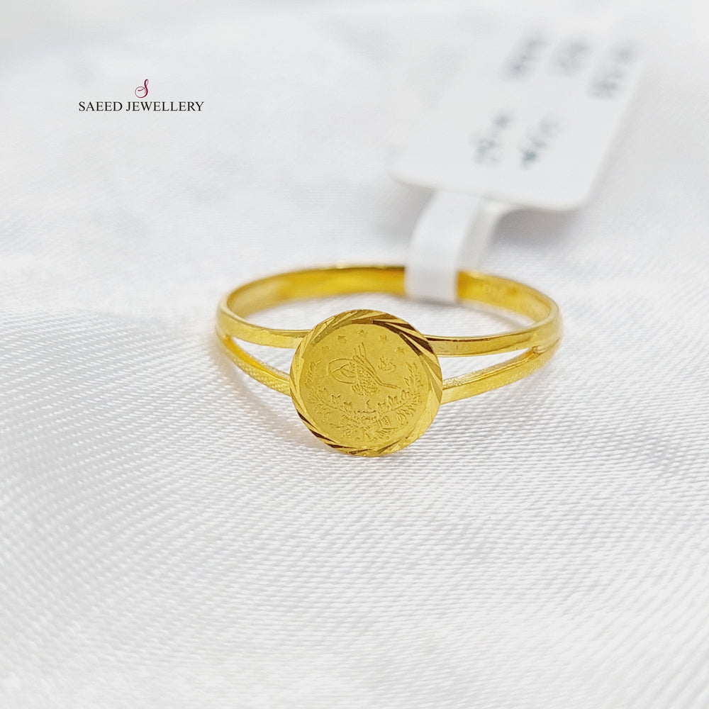 21K Gold Rashadi Ring by Saeed Jewelry - Image 2