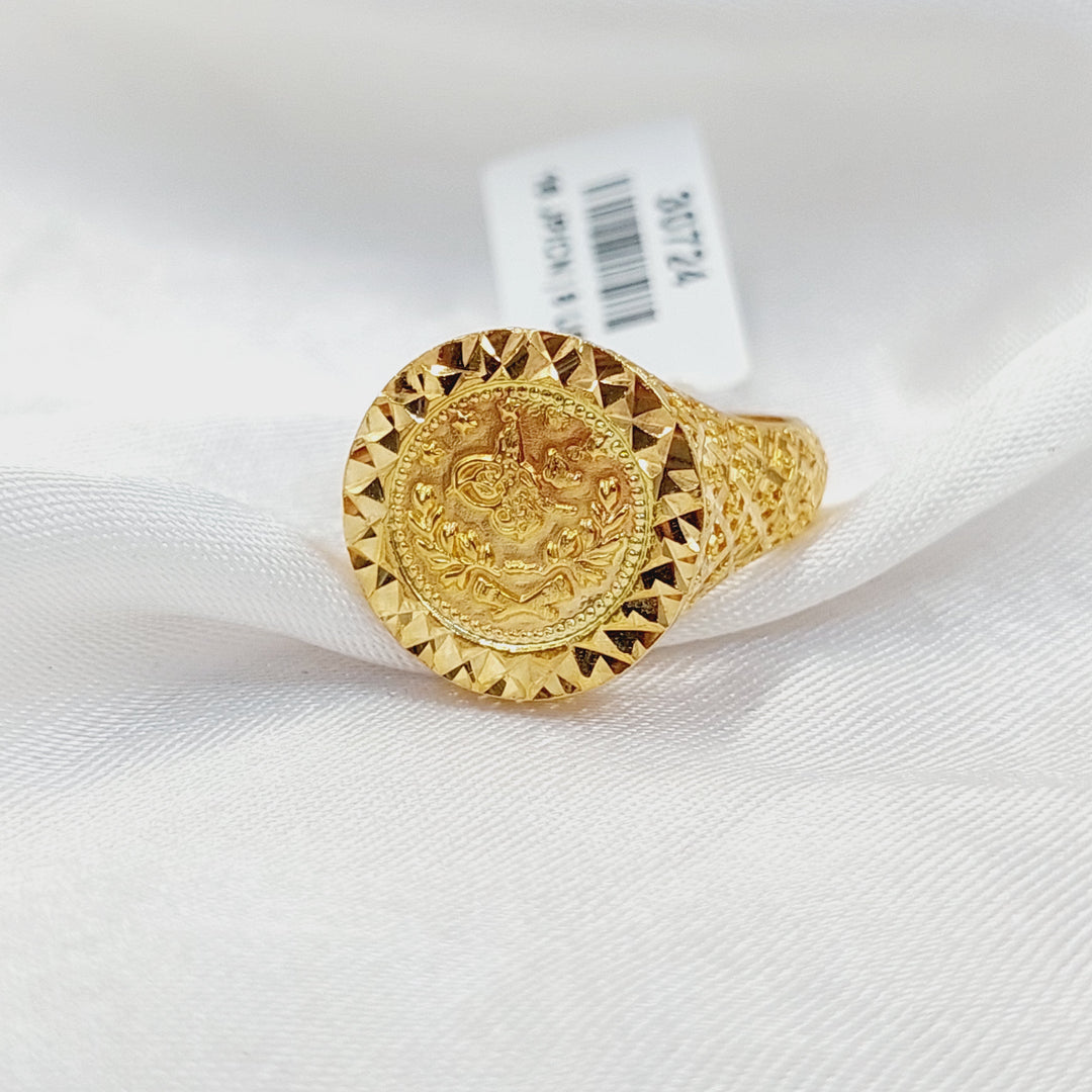 21K Gold Rashadi Ring by Saeed Jewelry - Image 1