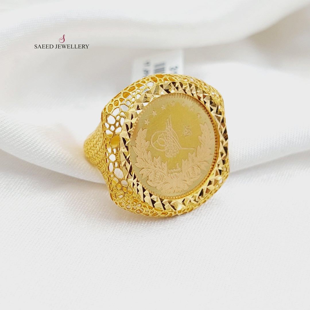 21K Gold Rashadi Ring by Saeed Jewelry - Image 2