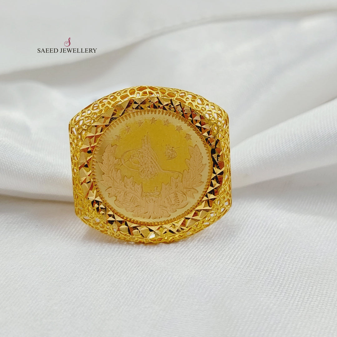 21K Gold Rashadi Ring by Saeed Jewelry - Image 3