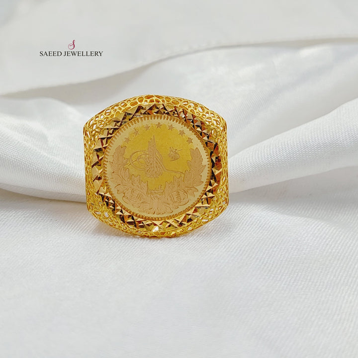 21K Gold Rashadi Ring by Saeed Jewelry - Image 4