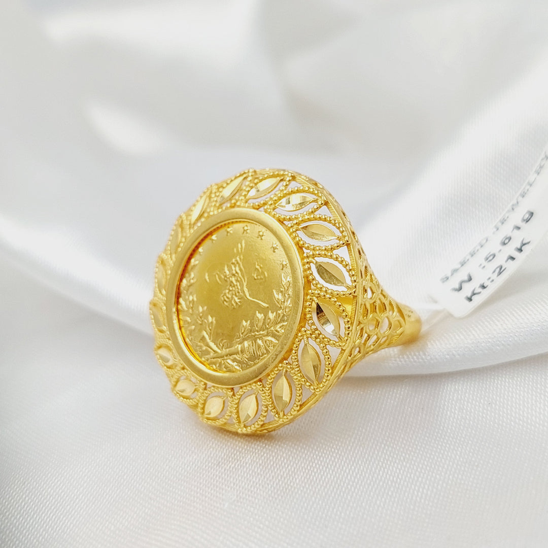 21K Gold Rashadi Ring by Saeed Jewelry - Image 3