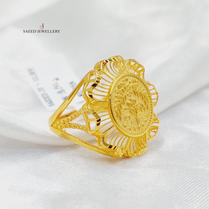 21K Gold Rashadi Ring by Saeed Jewelry - Image 3