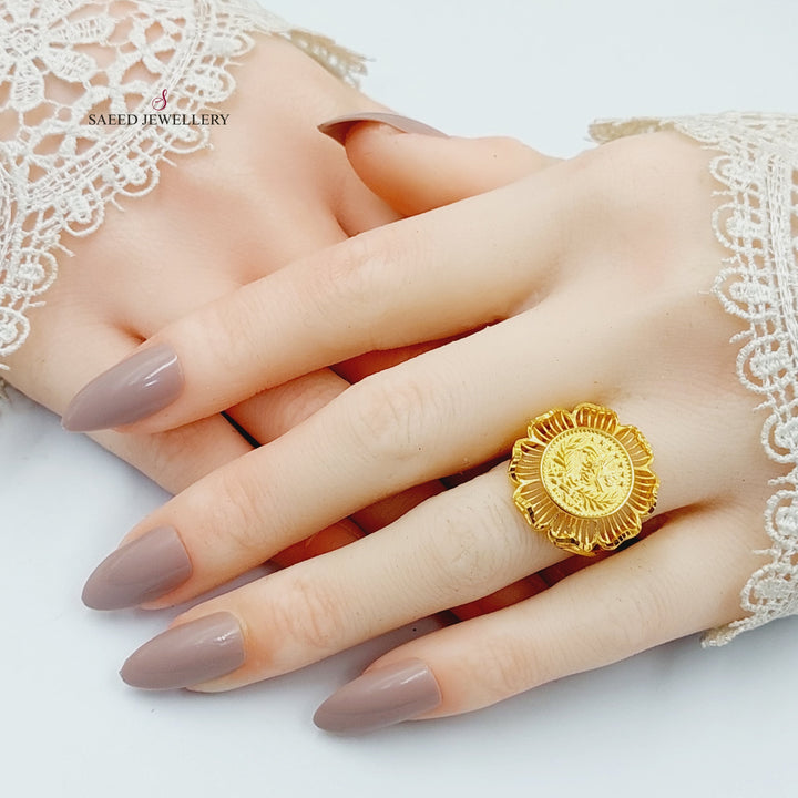 21K Gold Rashadi Ring by Saeed Jewelry - Image 4