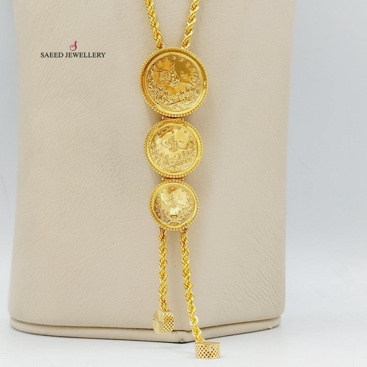 21K Gold Rashadi Rope Chain Necklace by Saeed Jewelry - Image 13