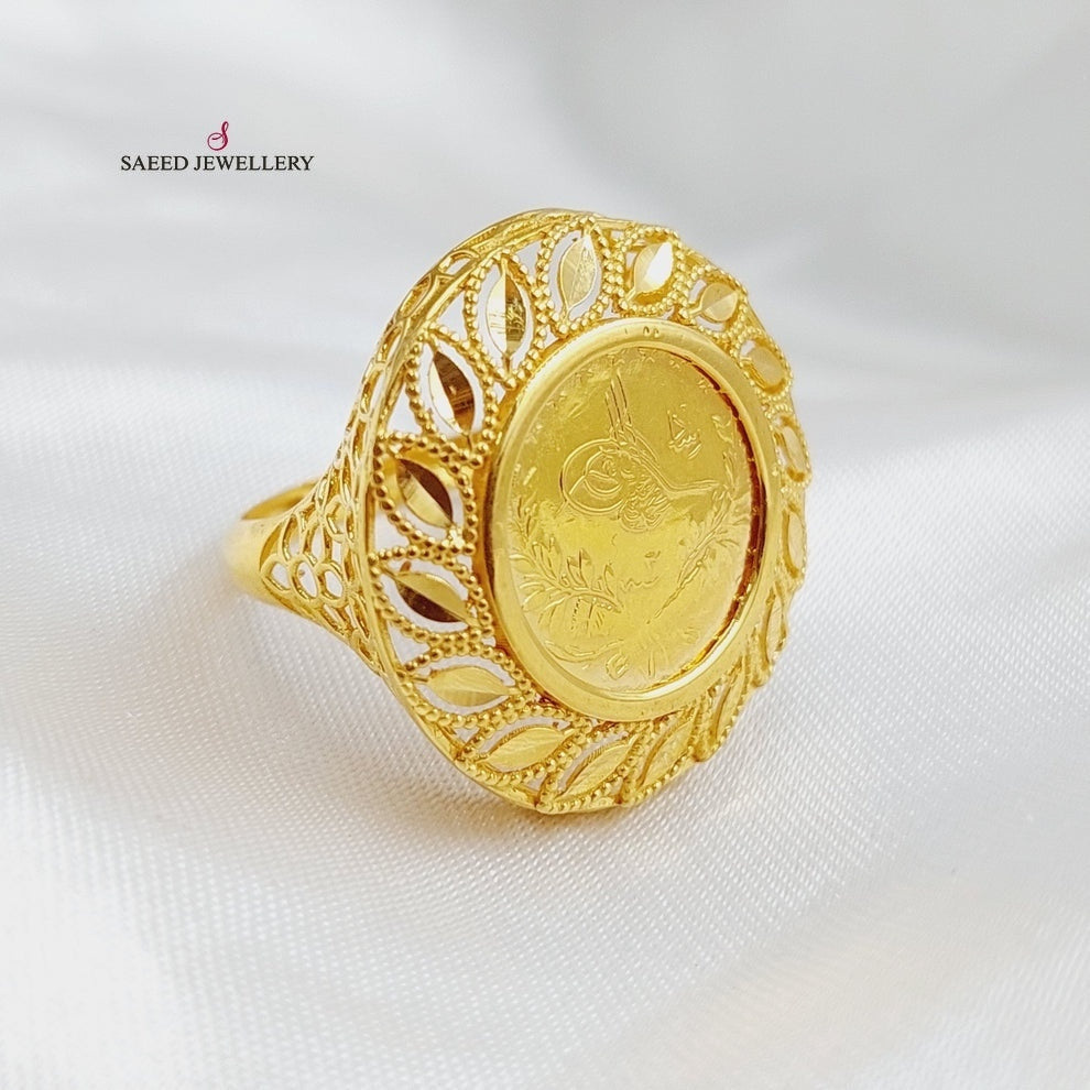 21K Gold Rashadi Spike Ring by Saeed Jewelry - Image 2