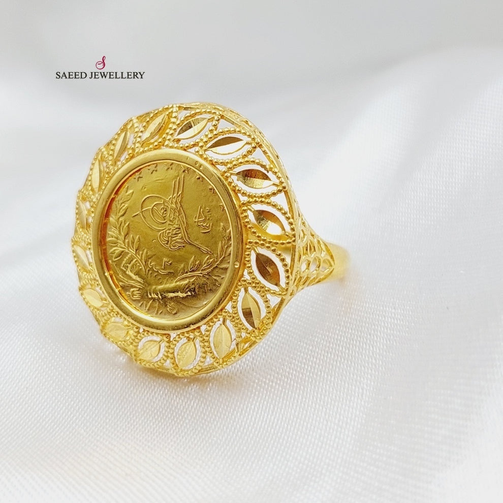 21K Gold Rashadi Spike Ring by Saeed Jewelry - Image 4